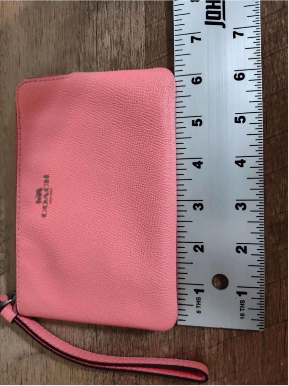 Women's Coach Wristlet Clutch One Size Pink